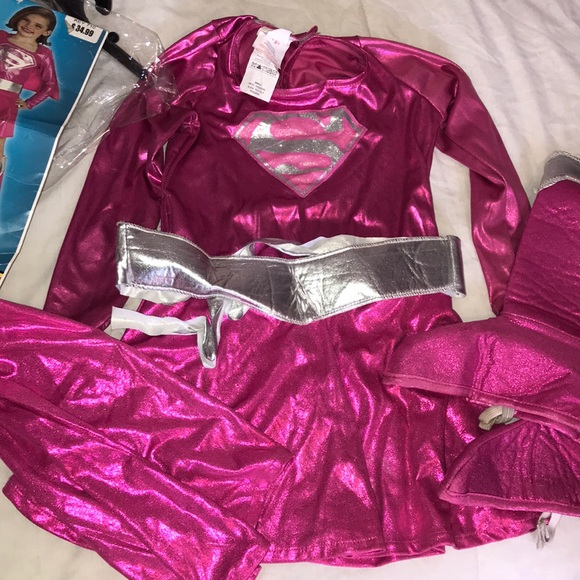 Girls pink superhero costume - Picture 2 of 6